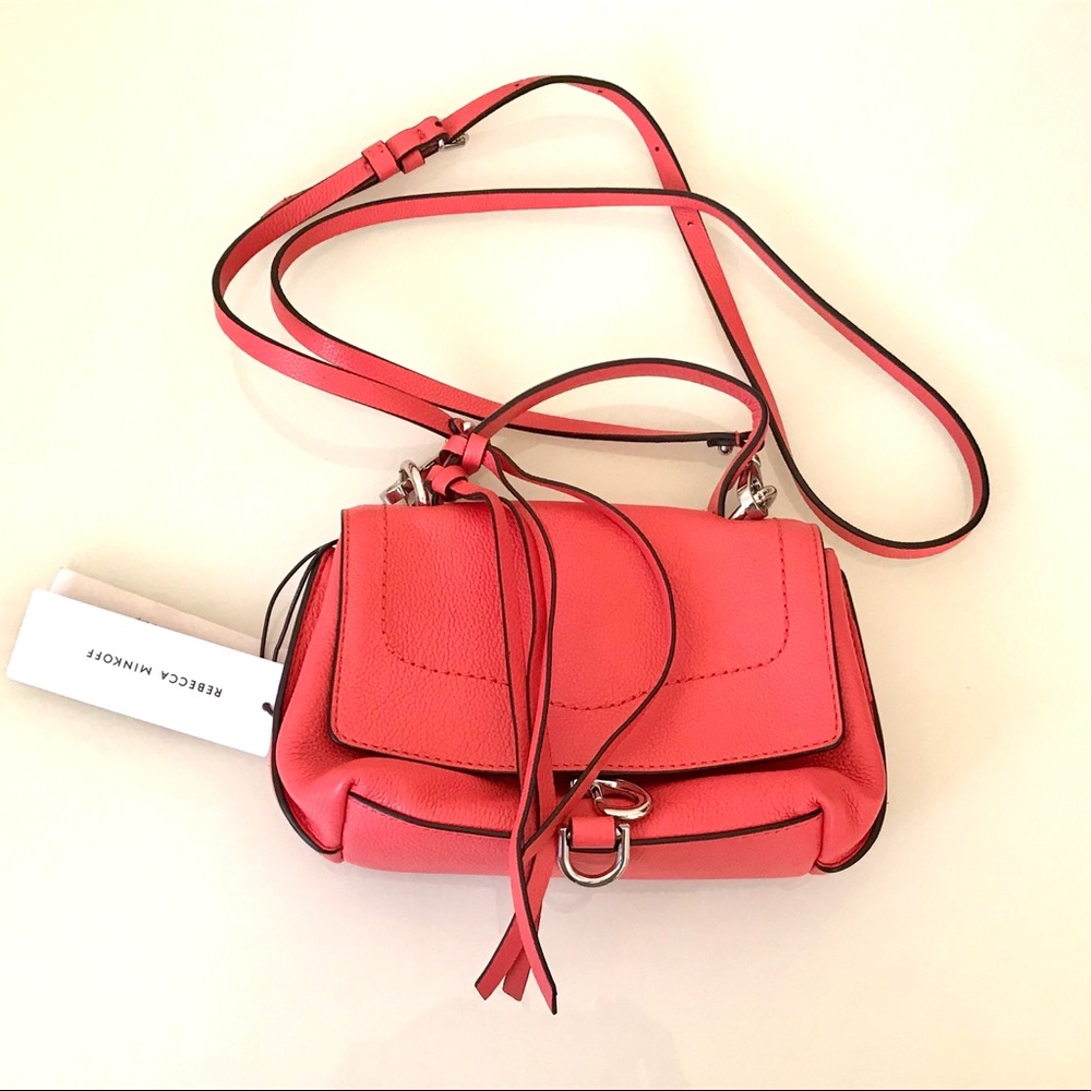 Rebecca Minkoff Stella Grapefruit Mini Satchel Bag - Picture 1 of 8